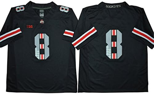 WEENKS Men's Ohio State Buckeyes 8th Championship Commemorative Football Jersey M Black