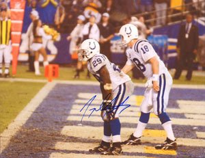 Joseph Addai Signed Indianapolis Colts 8x10 Photo