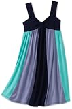 Ella Moss Girl Girls 7-16 Skylar Colorblock Dress, Navy, 14