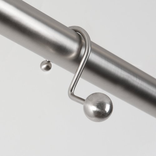 Shower curtain rings Maytex Mills Metal Ball Shower Ring, Brushed Nickel
