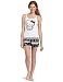 Hello Kitty Women's Hk Nordic Comfort 2 Piece Pajama Short Set Tank Top