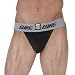 Bike Jock Performance Cotton Adult Supporter Jockstrap - schwarz / grau - breiter Bund ca. 4,5 cm - Verschiedene Größen