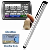 Touch Pen Stylus for your GPS Garmin Nuvi, Roadmate, Oregon   Silver metal body with soft Rubber tip. Includes DBROTH Microfiber Cleaning Cloth