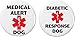 Set 2 Medical Alert Dog / Diabetic Response 2.25