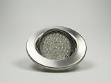 10er-Set LED-Einbauleuchten DECORA 230V, Warm-Weiß, Farbe: Edelstahl gebürstet - 60er LEDs, schwenkbar