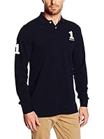 Hackett London Polo New Classic Ls (Azul Oscuro)