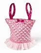 Pink Ballerina Tutu Quilted Satin Plush Purse Gift or Ballet Dance Totebag Toy with Zipper by Russ Berrie