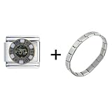$50 Poker Chip Italian Charm Bracelet