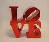Philadelphia Love Replica - Love Paperweight By Robert Indiana (Red)