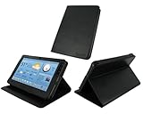 rooCASE Multi-Angle (Black) Leather Folio Case Cover for ViewSonic gTablet 10.1-Inch Android Tablet Wi-Fi