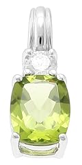 Sterling Silver Genuine Peridot Pendant