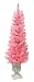 4' Slim Pretty In Pink Potted Pine Artificial Christmas Tree - Pre-Lit