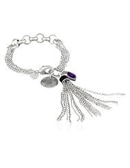 The SAK Multi-Chain Silver Charm Bracelet, 7.5"