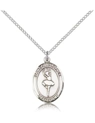 Sterling Silver St. Christopher/Dance Pendant
