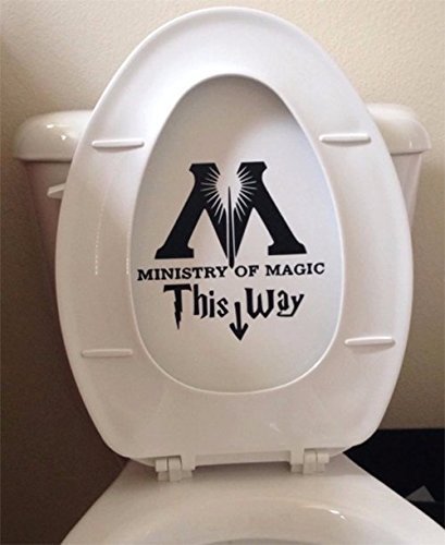 Ministry Of Magic Bathroom Toilet Decal Sticker – Funny Harry Potter Parody Wall decal