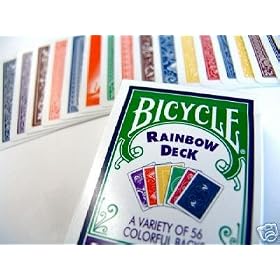 RARE Rainbow Deck Bicycle Playing Cards by