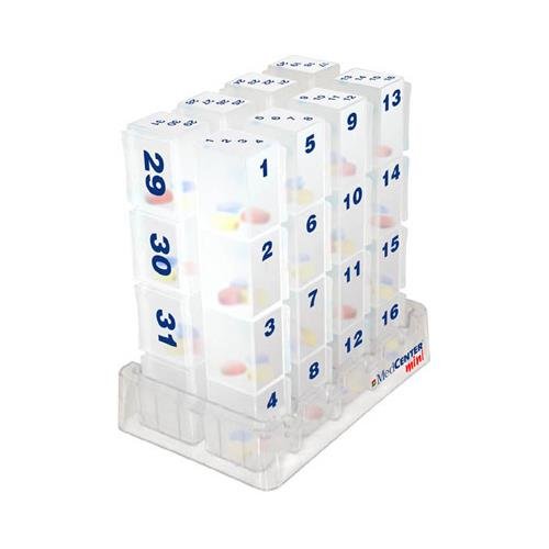 Medcenter 70324 Mini 31 Day Pill Organizer Talking Reminder
