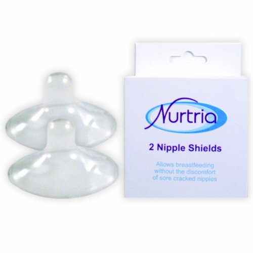 Nurtria BPA Free Nipple Shields, 2 Pack, Silicone