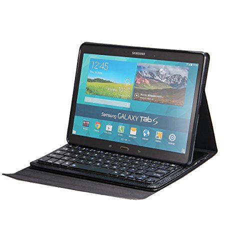 NEWSTYLE Samsung Galaxy Tab S 10.5 Bluetooth Keyboard Case - Wireless Removable Bluetooth Keyboard Cover Case for Samsung Galaxy TabS 10.5-inch SM-T800/ T805 Android Tablet (Black)