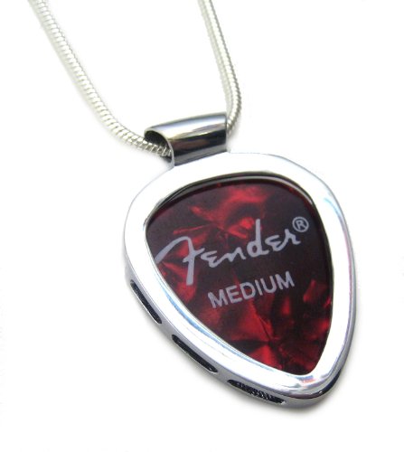 Sterling Silver Guitar Pick Necklace