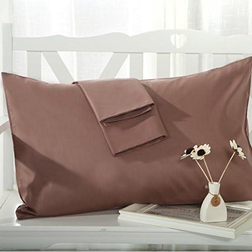 Square Plain Simple Design Pillow Case Cushion Cover 48X74cm 15 Solid Candy Colors(19*29Inch,2Pcs)