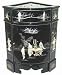 Asian Furniture & D&eacute;cor - 31" Ming Design Chinese Black Lacquer Oriental Corner Cabinet