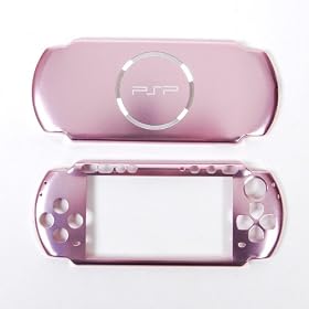 Housse Etui Coque Aluminum pour Sony PSP 3000 Rose