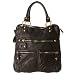 LINEA PELLE Dylan Zip Tote in Black (as seen on Marcia Cross in Deperate Housewives) Image
