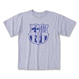 Barcelona Crest Soccer T-Shirt (Gray)