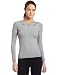 Hot Chillys Women's Smooth Scoop Petite Neck (Winter Rose Print, Medium)