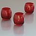 Candles4Less - Red Glass Optic Votive Candle Holder(1 Dozen)