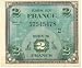 France 1944 2 Francs, block 2, Allied Military Currency, Pick 114b picture