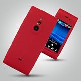 Brand new Sony Ericcson Vivaz Pro Red Silicone skin/case with screen protector from Gadgetwarehouse Mobile Phone Accessories