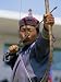 Archer at the Naadam Festival, Ulaan Baatar (Ulan Bator), Mongolia, Asia Art Photographic Poster Print by Bruno Morandi, 12x16