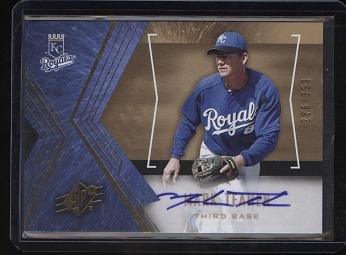 Mark Teahen Autograph 2005 Upper Deck SPx Card #80 Certified Autograph #286/350 Signed Kansas City Royals