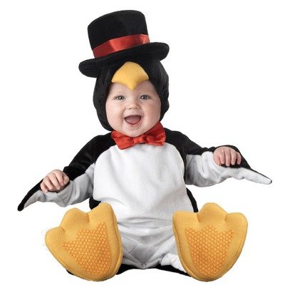 Lil Characters Unisex-baby Newborn Penguin Costume