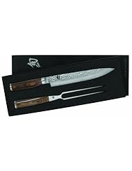 Shun TDMS0200 Premier 2-Piece Carving Knife Boxed Set, Silver by Shun