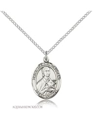 St. Gemma Galgani Medium Sterling Silver Medal
