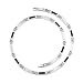 Mens Stainless Steel Necklace with Flat Black Carbon Fiber Links