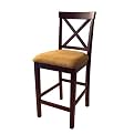 Loren Single X-Back Barstool - Espresso (24")