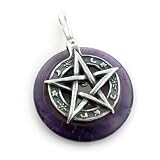 SterlingSilverPentagramorPentacleAmethystPendant
