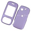 Pantech Matrix C740 (AT&T) Rubberized Snap On Protector Hard Case Rubber Feel Leather Paint Cover Lavender