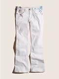 GUESS Kids Girls MicroFlared Jeans with Embroidery