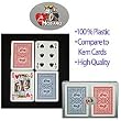 Modiano 100% Plastic Poker Size 4 Index Old Trophy Setup - Playing Cards > 100% Plastic > Modiano