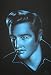 Velvet Elvis Original Colored Suave 24 x 18, Blue VELVET ELVIS Presley Painting LARGE BLUE Picture Young Handsome
