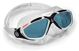 Aqua Sphere Vista Swim Mask Blue Lens Goggles (White/Grey)