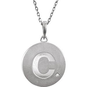 IceCarats Designer Jewelry Sterling Silver 37 Inch .005Ct Diamond Necklace 37 Inch