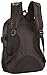 School Smart 1336638 Black Messenger Zip Bag with Computer Compartment and Zippered Mobile Pocket
