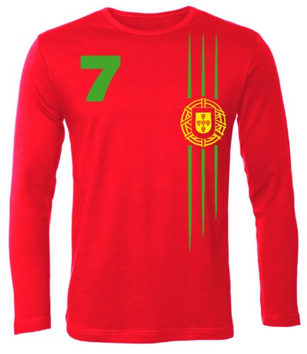 FUSSBALL WM 2014 – PORTUGAL FANSHIRT 3215(HL-R) Gr. M