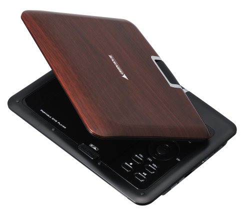 グリーンハウス 9型ワイド液晶 CPRM付ポータブルDVDプレーヤー 木目ダーク GHV-PDV900MD